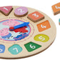 Peppa Pig Shape Sorter Clock Puzzle for 36 months to 48 months, 14Pieces (12Piece numbers + Clock + Stand )