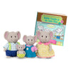 Li'l Woodzeez Oliphant Elephant Family - Set of 4 Posable Figures with Storybook - Multicolor - Gift Toy for Kids Age 3+