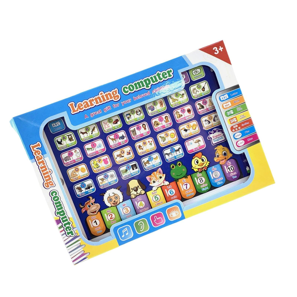 Calandis Learning Machine Tablet Toys Early Education Toy Study Game For Kids Gift Spanish And English | Toys For Baby