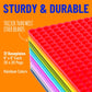 Strictly Briks 12 Pack Classic Stackable Baseplates 6x6, for Building Bricks, 20x20 Studs Plates Mats 100% Compatible with All M