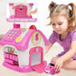Wdebay Multifunctional Learning Toy House&Activity Cube, Montessori Toys For 1 Year Old Girl Gift For First Birthday, One Year O
