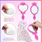 Geetery 20 Pcs Unbreakable Kids Mirror Diy Decorate Your Own Princess Mirror Mermaid Mirrors Princess Foam Mirrors Small Mirrors