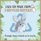 Kids Preferred Sustain A-Mals Bowen The Bunny Stuffed Animal Plush, Made With Recycled Materials