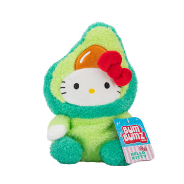 Bumbumz 7.5-Inch Hello Kitty Fruitbumz Plush - Sanrio Hello Kitty Dressed As An Avocado Collectible Toy - From The Makers Of Ori