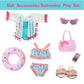 18 Inch American Doll Accessories, 18 Inch Fashion Doll Swimming Play Sets For American 18 Inch Girl Doll Including Doll Clothes Swimsuit Sunglasses Phone Shoes