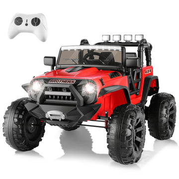 Hikole 24V 2 Seater Ride On Car - Battery Powered Electric Car With Remote Control, 9Ah Battery, Spring Suspension, Seat Belt, M