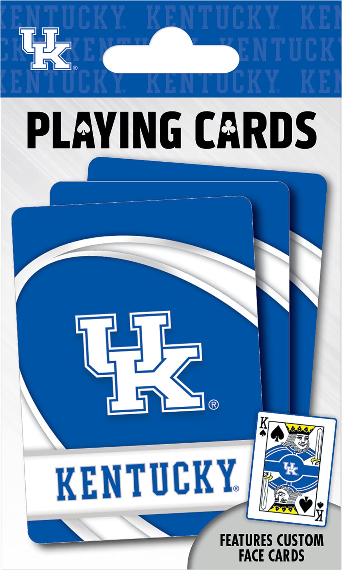 Masterpieces Family Games - Ncaa Kentucky Wildcats Playing Cards - Officially Licensed Playing Card Deck For Adults, Kids And Family