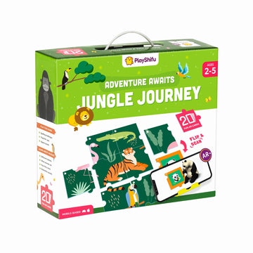 Shifu Play 20 Wild Animals Flashcards For Kids  Boost Problem Solving Skills With 4D Educational ArPowered Stem Fun Learning, 