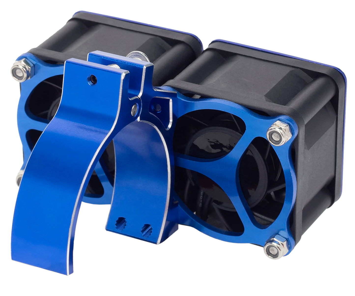 DKKY RC Motor Cooling Fan Heatsink 21000 RPM with 47-51mm Adjustable Mount for 1717 4985 Motor and ARRMA Infraction Felony Limit