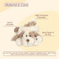 MON AMI 10-Inch Plush Puppy Toy | Soft Brown Stuffed Dog | Premium Handcrafted | Ideal for Kids & Nursery Decor | Model ST1144