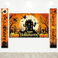 Avezano Halloween Decorations 3Pcs Happy Halloween Banner Trick or Treat Porch Signs Halloween Door Banner Halloween Party Decor