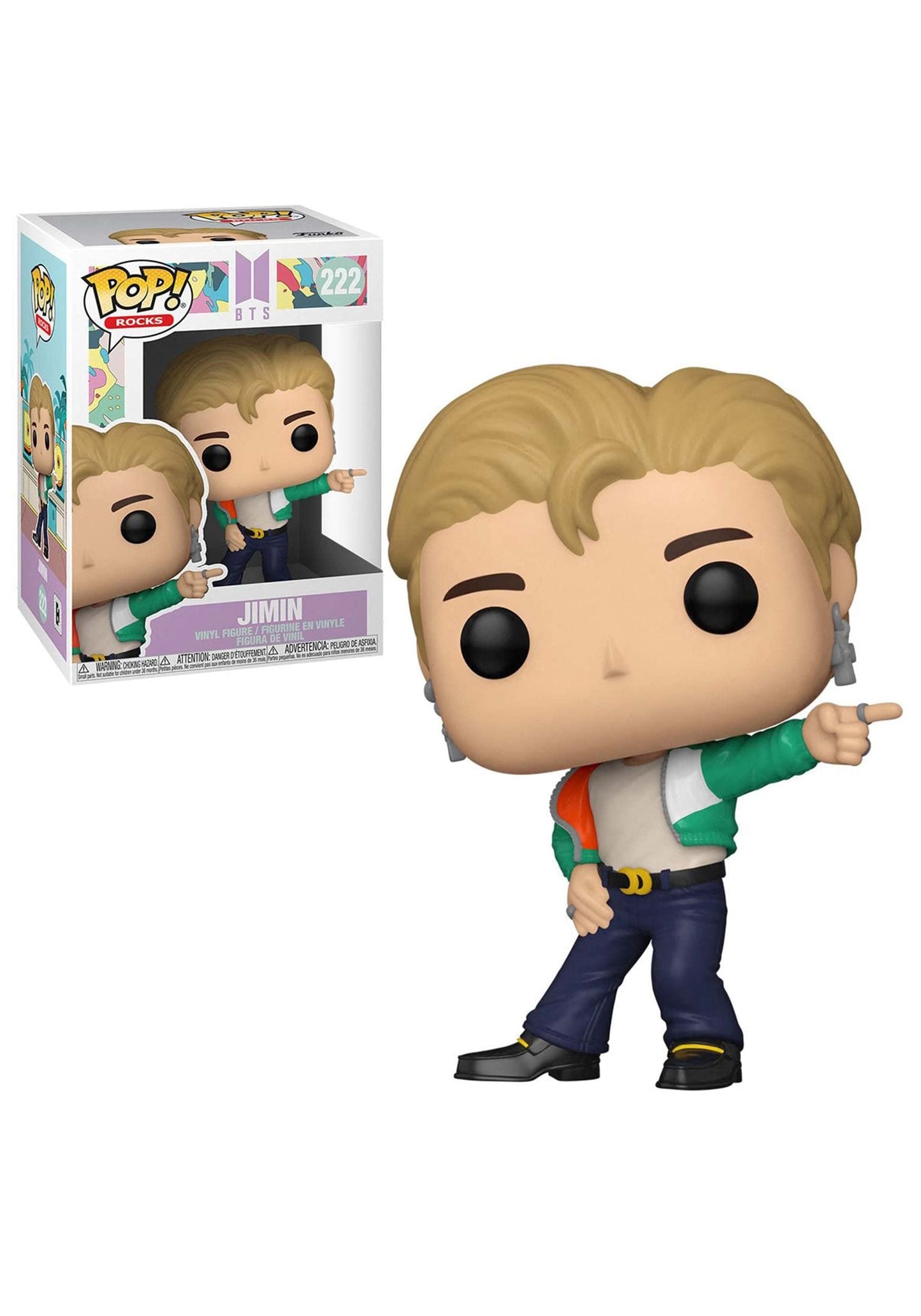 Funko POP Rocks BTS Jimin Vinyl Figure - Dynamite Multicolor Standard Model 48110