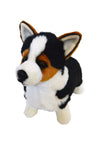 Auswella Plush 17 Inch Tri Colored Corgi Plush Stuffed Animal Puppy Dog