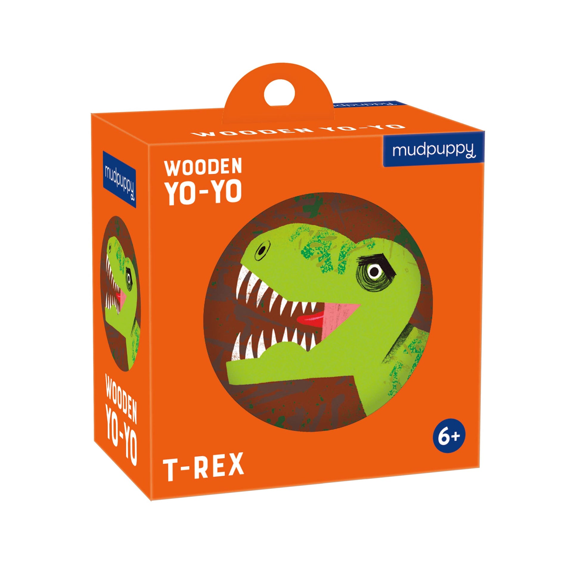 Mudpuppy T-Rex - Wooden Yo-Yo with Illustrations of Prehistoric Dinosaurs for Children Ages 6 and Up