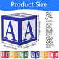 PFAMKEER 6 pcs ABC and 123 Friend Street Balloon Boxes,ABC Alphabet Graduation Back to School Party Favor, Story Birthday Party