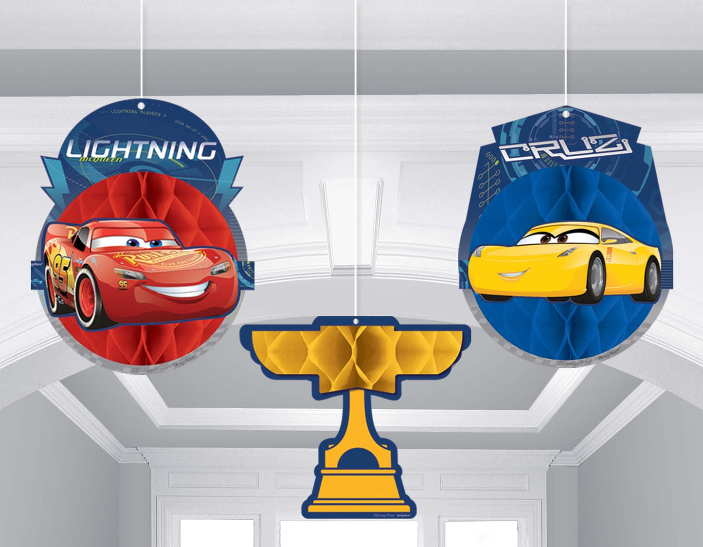 amscan 291763 Cars Wall Decoration Balloon Set