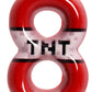 TNT Themed Birthday Candles for Boys Girls, Craft Pixels Cake Topper, Kids Themed Birthday Party Supplies (Number 8-Red)