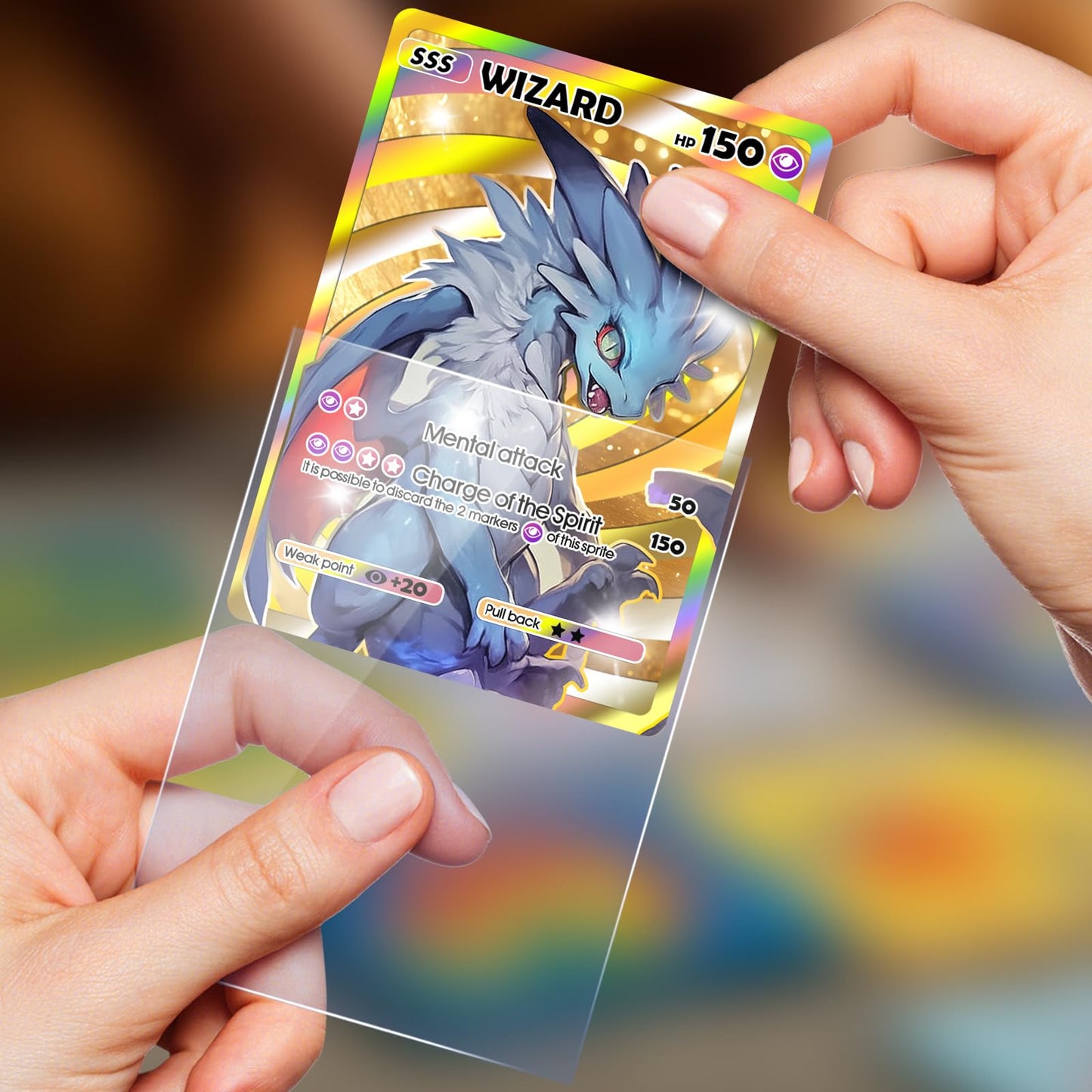 YKToyz 1000 Pcs Clear Polyethylene Card Sleeves for Trading Cards, 66mm×91mm, Soft Protectors for Baseball, Sports, Yugioh, MTG Cards