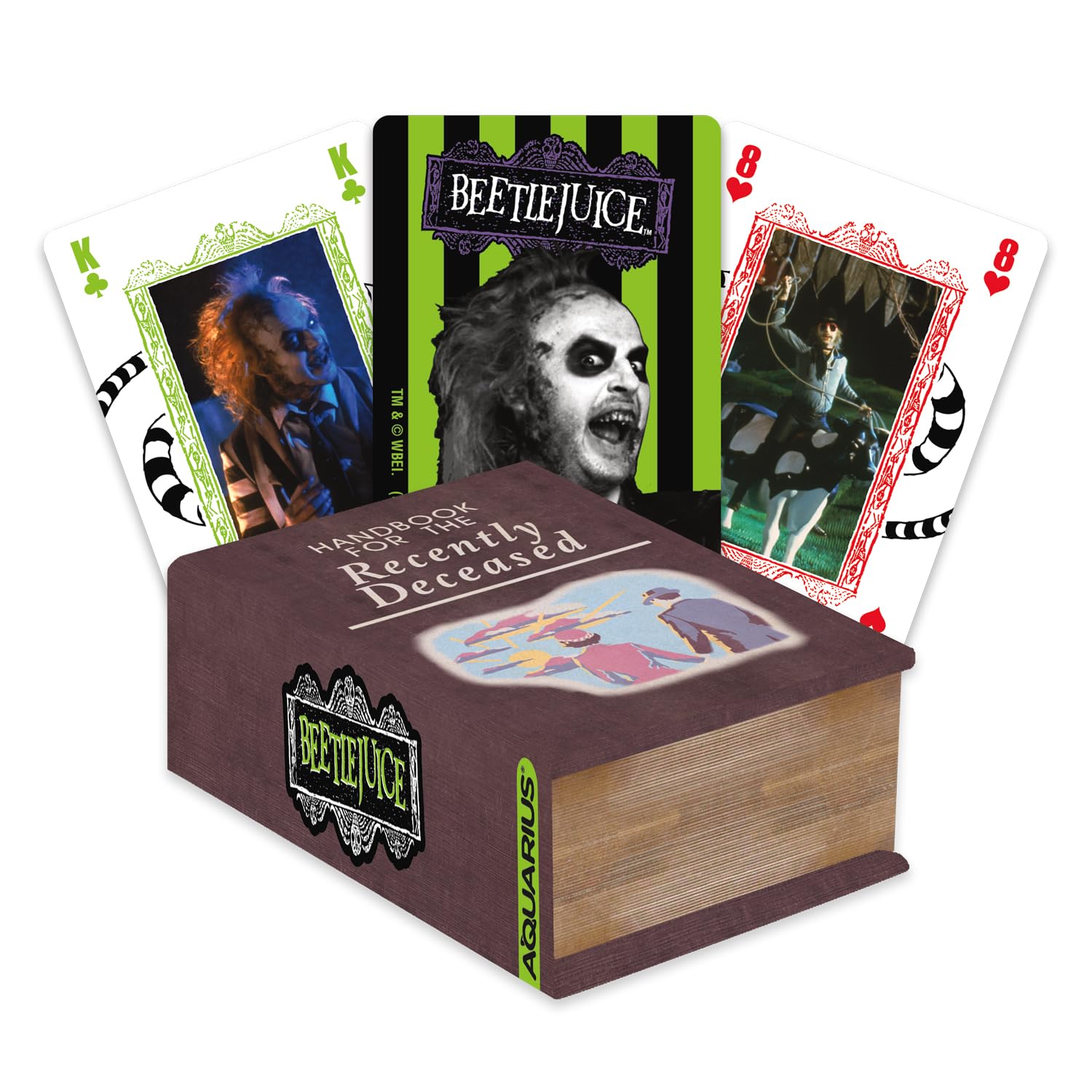 Aquarius Beetlejuice Recently Deceased Premium Playing Cards - Beetlejuice Themed Deck Of Cards For Your Favorite Card Games - O