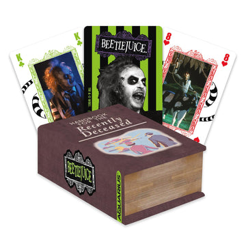 Aquarius Beetlejuice Recently Deceased Premium Playing Cards - Beetlejuice Themed Deck Of Cards For Your Favorite Card Games - O
