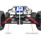 Que-T 2Pcs Hard Steel Drive Shafts Cvd Universal Front And Rear For 1/16 Trx E-Revo Summit Rc Upgrade Parts