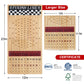 Offelec Large Foldable Wooden Horse Race Board Game with 11 Metal Horses, 2 Dices & Cards - Fun Family Game, Portable Design