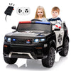 GarveeLife 12V Kids Ride On Police Car with Remote Control Electric Police Car for Kids 3-8 Toddlers Ride On Police Car Toy with