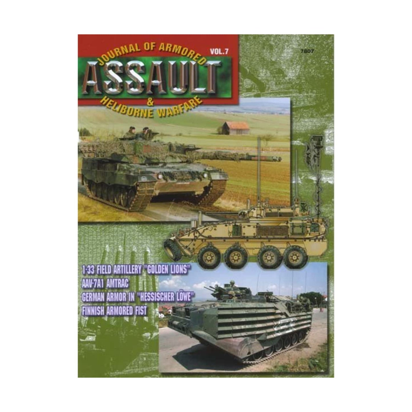 Concord Publications Assault Journal #7 - 1-33 Field Artillery Golden Lions  AAV-7A1 AMTRAC  German protective covering in Hessischer Lowe and Finnish protective coveringed Fist