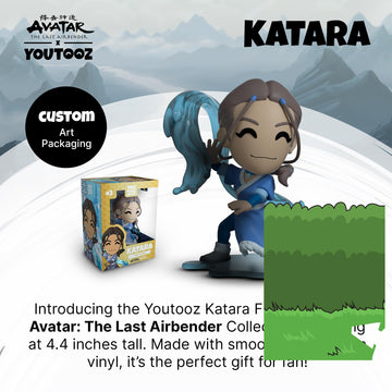 You Tooz Katara Vinyl Figure, 4.1'' Katara From Avatar The Last Airbender, High Detailed Collectible Figure - Youtooz Avatar The Last Airbender Collection, Blue,Grey