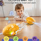 topfresh Electric Crawling Dancing Octopus Toy - LED Lights & Music, USB-C Rechargeable Tummy Time Toy for 36 Months-6 Years Tod