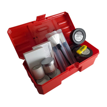 Crime Scene Classroom Dual Fluorescent Fingerprint Kit, Magnetic and Regular, Serves 4 Work Groups of Students - Lift at Least 1