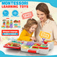 Busy Board Montessori Toys For 1 2 Year Old Boys Girls, Bilingual Learning Sensory Toys For Toddlers 1-3, Baby Musical Travel To