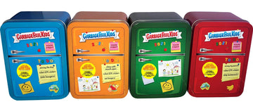 2021 Topps Garbage Pail Kids Food Fight Blue, Green, Red & Orange Set Of 4 Trading Card Collector Tins