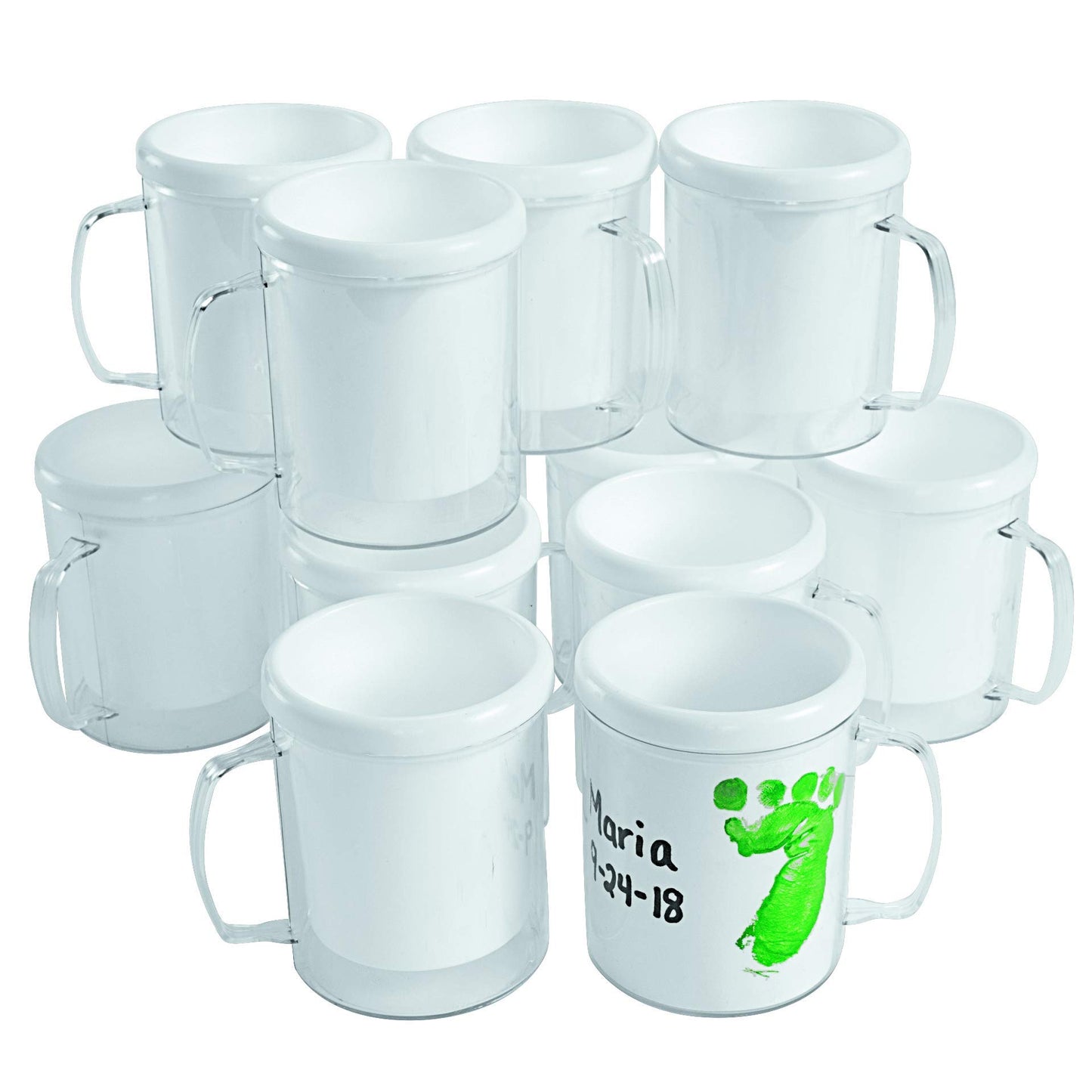 Colorations Design Your Own Mugs, Great Craft Project for Kids, Create a Keepsake, 12 Mugs, Ideal Mothers Day or Fathers Day Gif