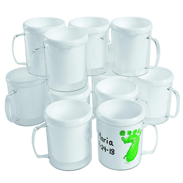 Colorations Design Your Own Mugs, Great Craft Project for Kids, Create a Keepsake, 12 Mugs, Ideal Mothers Day or Fathers Day Gif