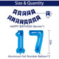 Naninuneno 17Th Blue Birthday Party Decorations For Boy Girl Men Women, Happy 17 Birthday Balloons Supplies With Happy Birthday
