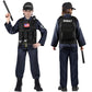 Luucio Swat Police Officer Costume For Kids, Police Costume For Kids, With Swat Costume, Swat Vest, Halloween Costume For Boys,