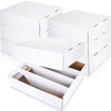 Yexiya 3 Pcs 3200 Count Sports Card Storage Boxes White Trading Card Box Collectible Trading For Soccer Baseball Game