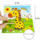 My First Animal Puzzle Adventure, 6 Pack Wooden Montessori Puzzles for Toddlers Ages 3+