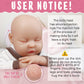 Vollence 18 Inch Eye Closed Full Body Doll Girl,Not Vinyl Dolls,Sleeping Lifelike, Bald,Soft Realistic Solid Platinum Silicone Baby Doll