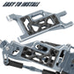 Rcarmubwow A Arms Upgrades Part For 1/10 Slash 2Wd,Slash 2Wd Vxl,Alloy Aluminum Front Rear Rc Suspension Arms,4Pcs,Titanium