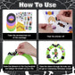 Fennoral 8 Pack Halloween Wreath Craft Kit For Kids Make You Own Halloween Wreath Foam Sticker Diy Halloween Arts And Crafts For