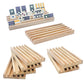 Essajoy Wooden Domino Trays/Racks Set Of 8 Mexican Train Domino Trays/Racks Double 12 Tiles Holders Rack Domino Tiles Holders Domino Wood Holder? Dominoes Not Included?