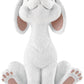 Whimsical White Bunny Rabbit Figurine Cute Collectible - Happy Bunny Collection - Cute Bunny Gifts, Gifts For Bunny Lovers, Bunn
