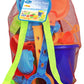 Click N' Play Beach Toys for Kids 3-10 - 18pc Sand Toys Including Sand Buckets for Kids with Sifter, Watering Can, Rake, 4 Hand 