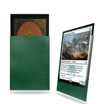 Green Mtg Card Sleeves 200 Pack, Standard Card Sleeves Sturdy Mtg Sleeves Matte Back Finish, Perfect Shuffling - Protect All You