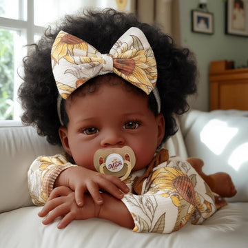 Babeside Black Baby Dolls Girl - 20 -Inch Lifelike Realistic Newborn Baby Dolls Real Life Baby With Clothes And Toy Gift For Kids Age 3+ - Megan