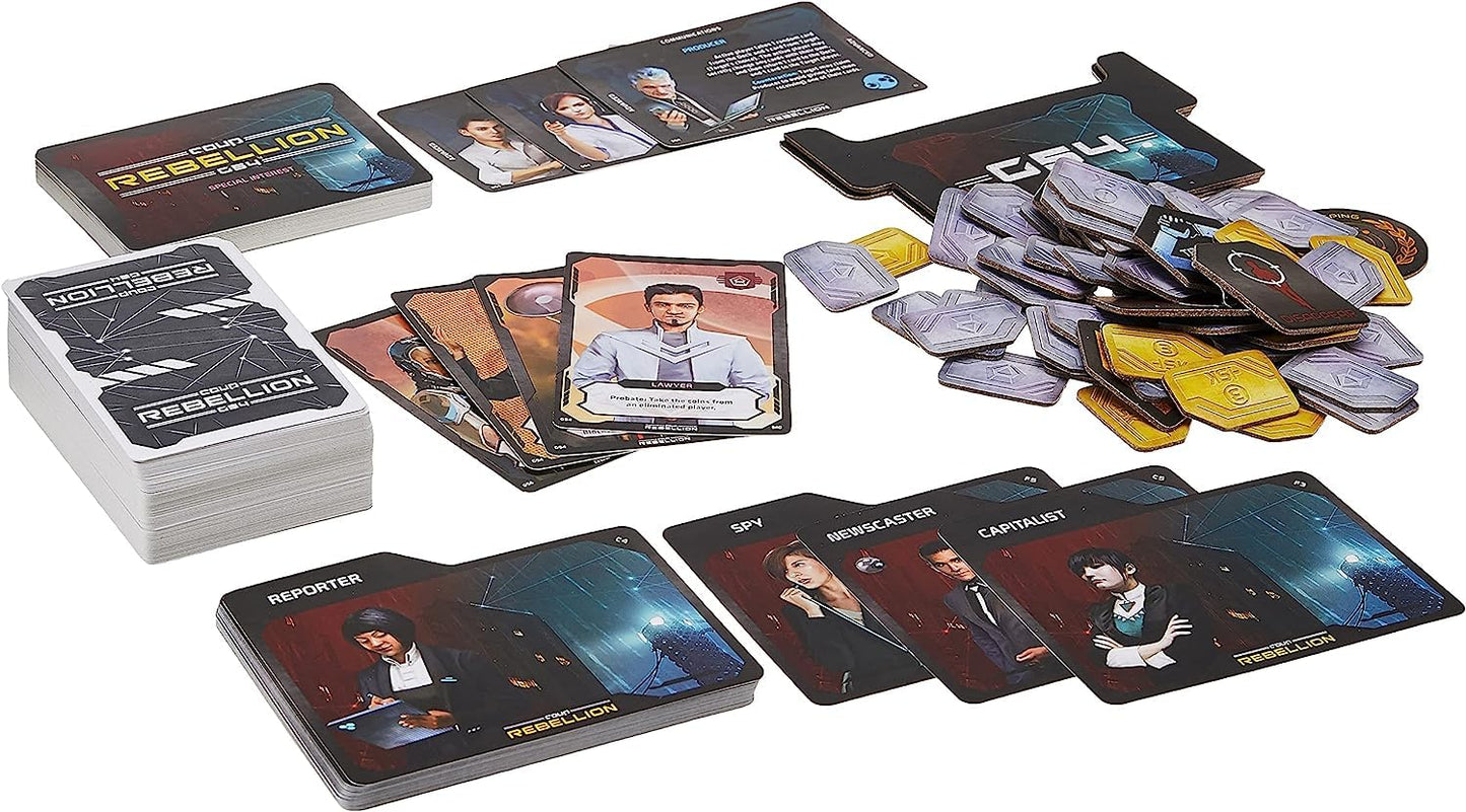 Indie Boards and Cards Coup Rebellion G54 Strategy Board Game - Cardboard, Engaging Gameplay, Ideal for Board Game Enthusiasts