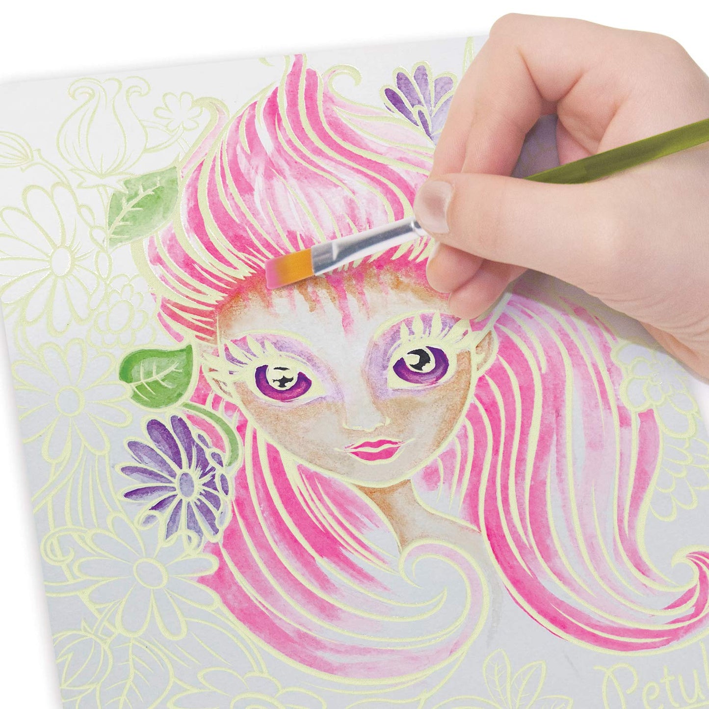 Nebulous Stars Petulias Magic Watercolor - Watercolor kit for kids - Glow-in-the-dark