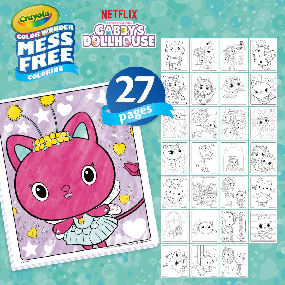 Crayola Color Wonder Activity Kit - Mess Free Coloring Set for Toddlers, Multicolored, Model 757162, Travel-Friendly Gift for Kids
